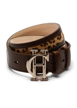 Holland Cooper Belts|Belts-HC Classic Belt Tan Leopard