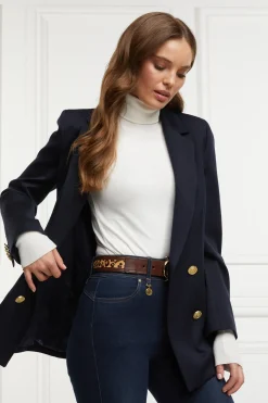 Holland Cooper Belts|Belts-HC Classic Belt Tan Leopard