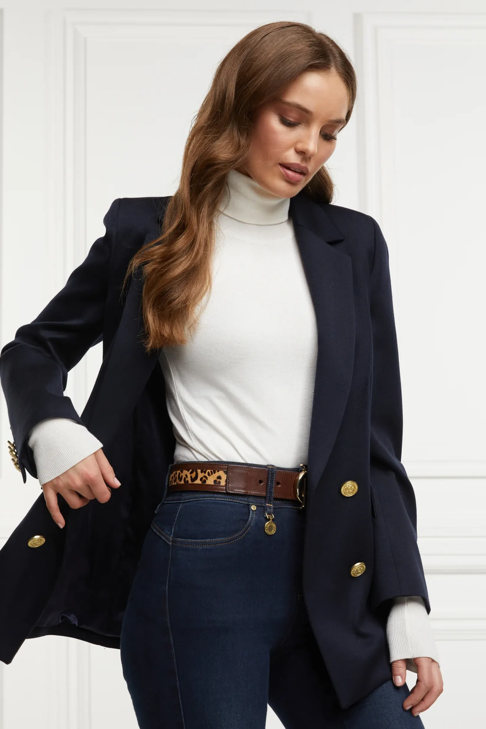 Holland Cooper Belts|Belts-HC Classic Belt Tan Leopard