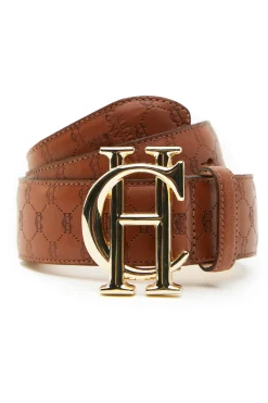 Holland Cooper Belts|Belts-HC Classic Belt Tan Monogram