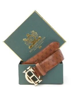 Holland Cooper Belts|Belts-HC Classic Belt Tan Monogram