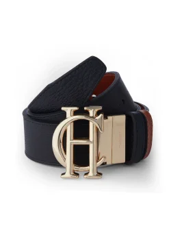 Holland Cooper Bestsellers|Bestsellers-HC Classic Belt Reversible Black Tan