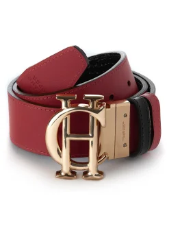 Holland Cooper Belts|Belts-HC Classic Belt Reversible Heritage Red Black Croc