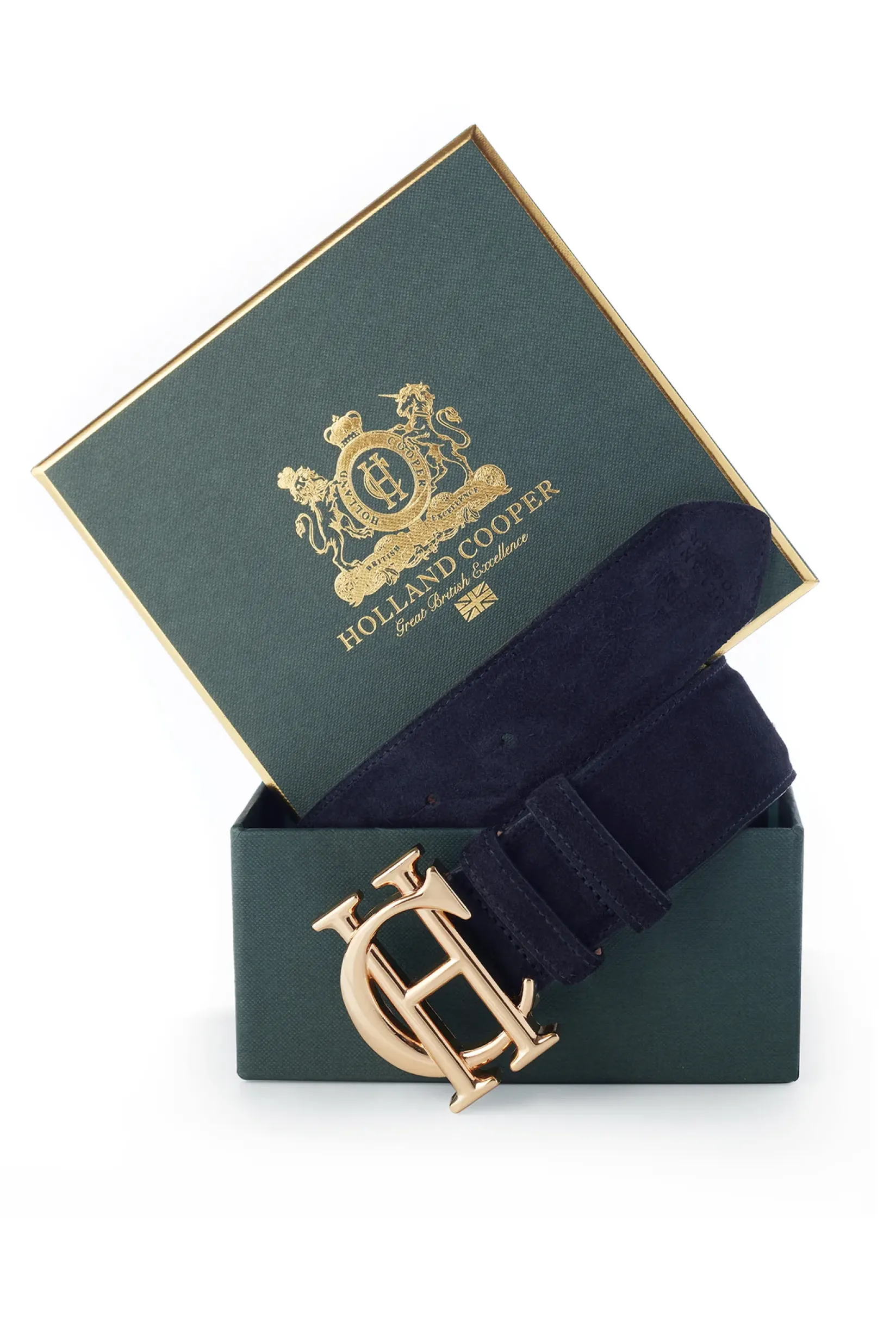 Holland Cooper Country Collection-HC Classic Belt Suede Navy