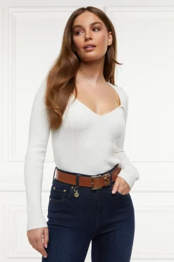 Holland Cooper Belts|Belts-HC Classic Logo Belt Tan