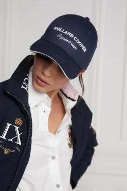 Holland Cooper Headwear|Accessories-HC Equestrian Cap Ink Navy