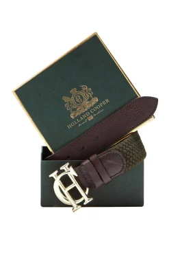 Holland Cooper Gifts For Her|Belts-HC Heritage Belt Forest Green