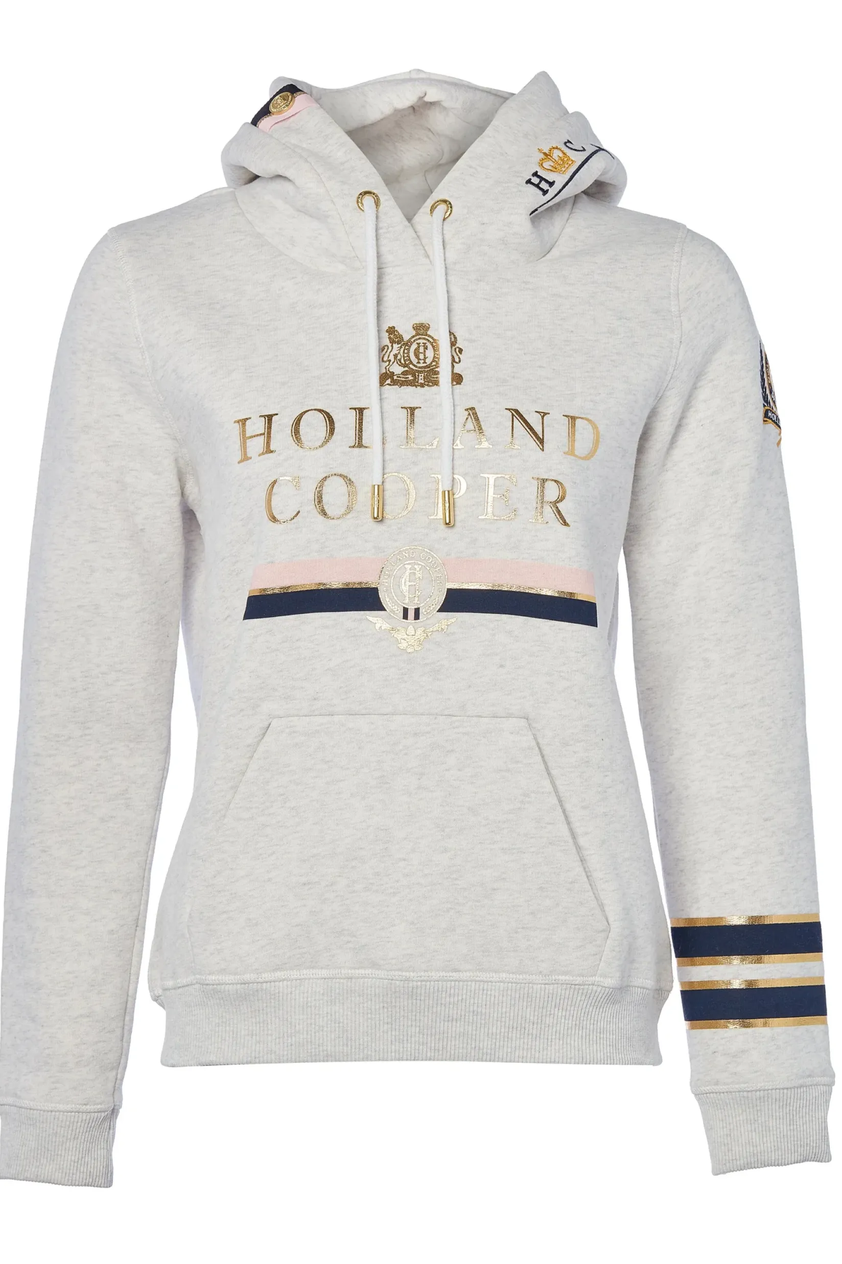 Holland Cooper Hoodies|Equestrian Casualwear-HC Heritage Hoodie Grey