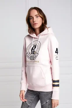 Holland Cooper Hoodies|Equestrian Casualwear-HC Heritage Hoodie Blush Marl