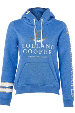 Holland Cooper Hoodies|Equestrian Casualwear-HC Heritage Hoodie Cobalt