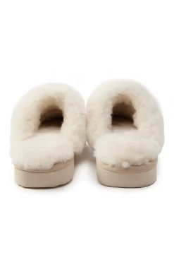 Holland Cooper Slippers|Shearling Boots-HC Shearling Slipper Oyster