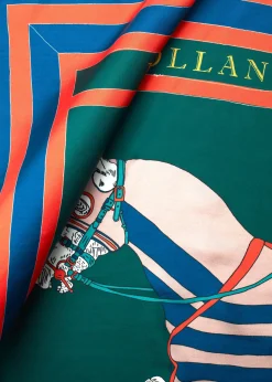 Holland Cooper The Perfect Gesture|Scarves-HC Silk Scarf Horse Flag