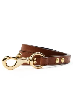 Holland Cooper Dog Leads|Dog Accessories-HC Slim Dog Lead Chestnut