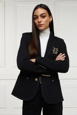 Holland Cooper Blazers|Jackets-Henley Blazer Black Black