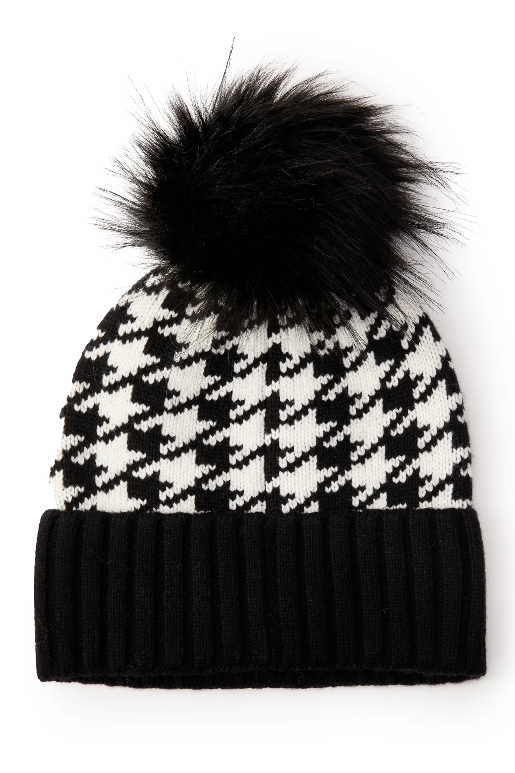 Holland Cooper Accessories|Shop Women-Heritage Bobble Hat Houndstooth