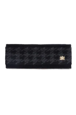 Holland Cooper Accessories|Headwear-Heritage Headband Grey Houndstooth