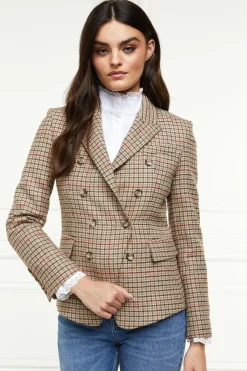Holland Cooper Blazers|Jackets-Heritage Knightsbridge Blazer Charlton Tweed Horn Button
