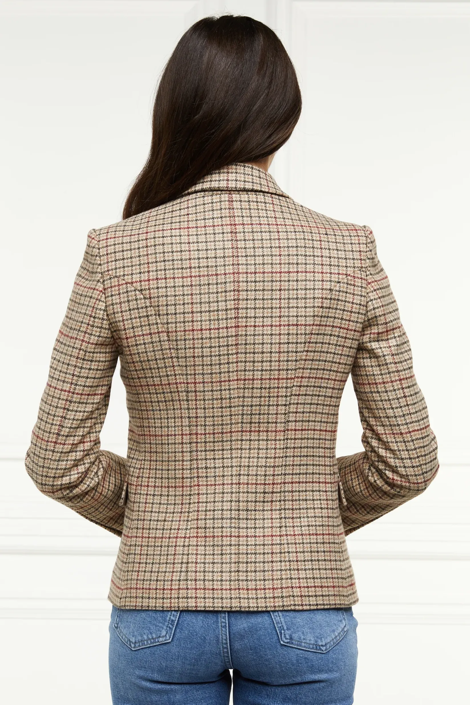 Holland Cooper Blazers|Jackets-Heritage Knightsbridge Blazer Charlton Tweed Horn Button
