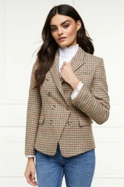 Holland Cooper Blazers|Jackets-Heritage Knightsbridge Blazer Charlton Tweed Horn Button