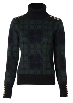 Holland Cooper Knitwear-Heritage Knit Jumper Blackwatch