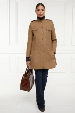 Holland Cooper Capes|Country Collection-Highbury Cape Coat Tawny