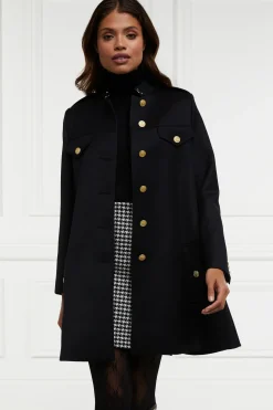 Holland Cooper Capes|Coats-Highbury Cape Coat Black Twill