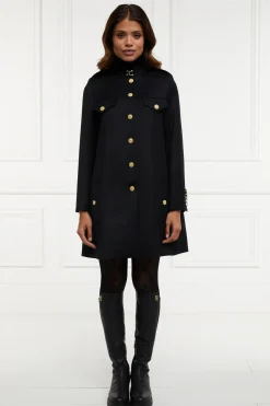 Holland Cooper Capes|Coats-Highbury Cape Coat Black Twill