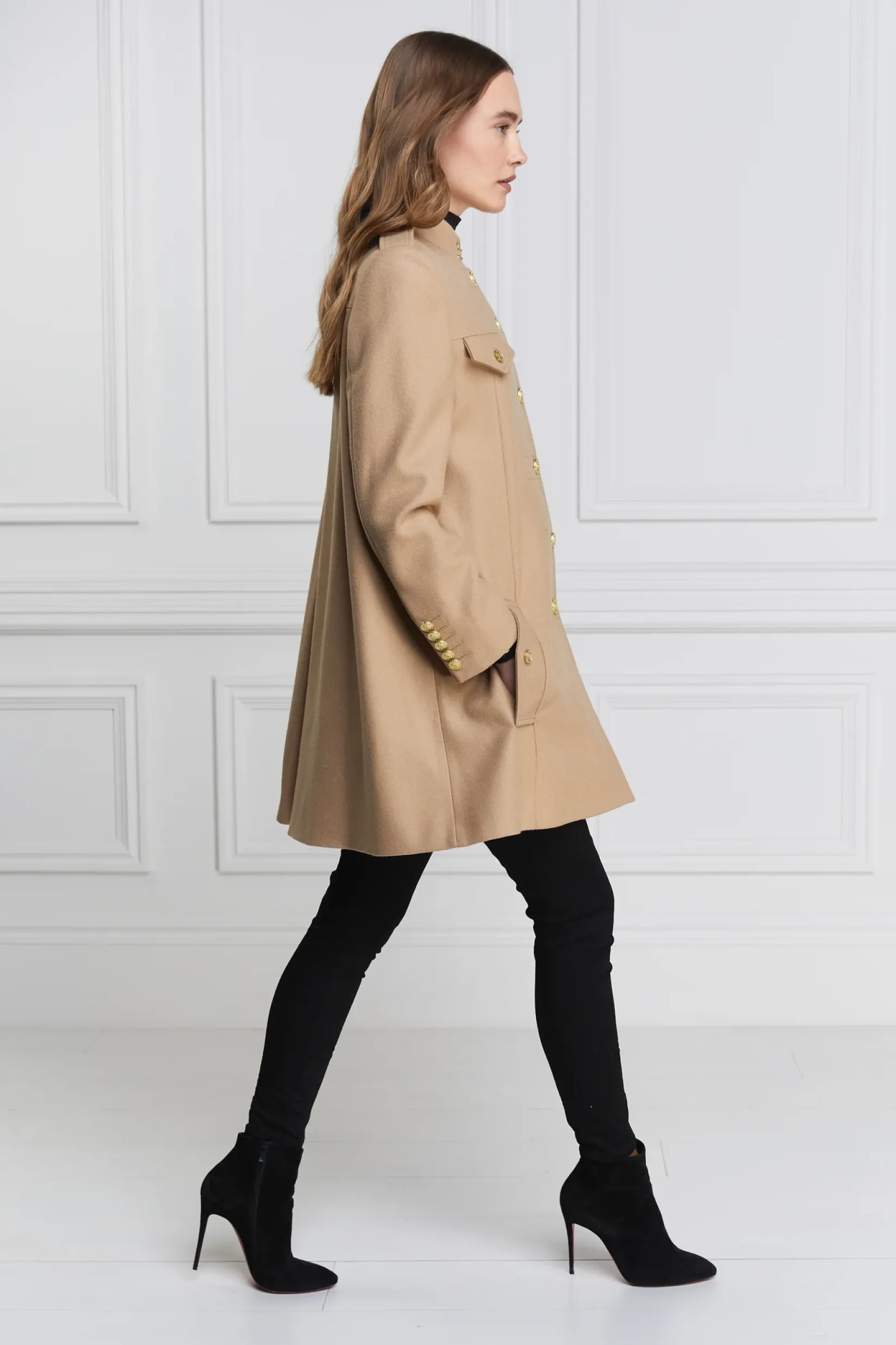 Holland Cooper In Stock Tailoring|Capes-Highbury Cape Coat Camel