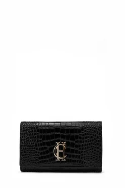Holland Cooper Gifts For Her|Clutch Bags-Highbury Clutch Bag Black Gold