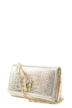 Holland Cooper Clutch Bags|Bags-Highbury Clutch Bag Gold Croc