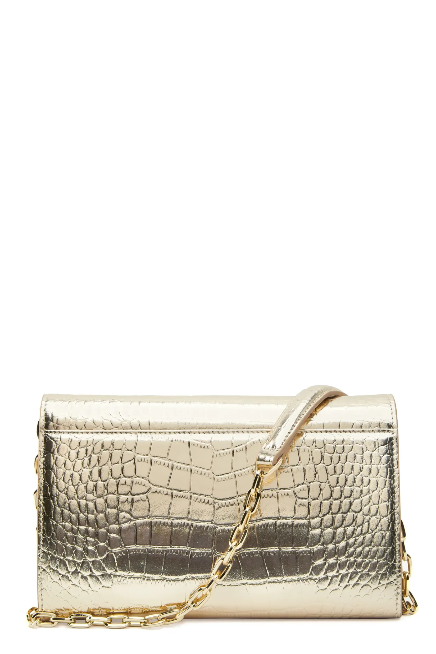 Holland Cooper Clutch Bags|Bags-Highbury Clutch Bag Gold Croc