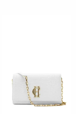 Holland Cooper Clutch Bags|Bags-Highbury Clutch Bag White Croc