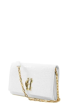Holland Cooper Clutch Bags|Bags-Highbury Clutch Bag White Croc