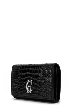Holland Cooper Clutch Bags|Accessories-Highbury Clutch Bag Black Silver