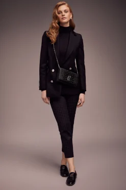 Holland Cooper Clutch Bags|Accessories-Highbury Clutch Bag Black Silver