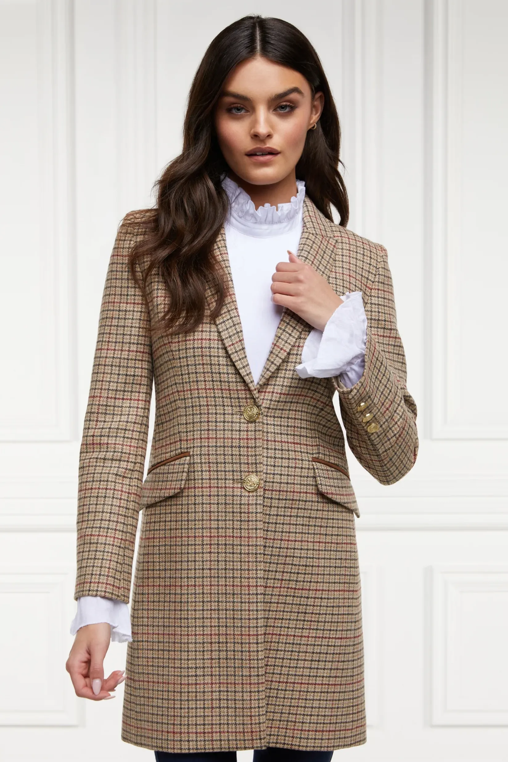 Holland Cooper Coats|In Stock Tailoring-Highgrove Coat Charlton Tweed