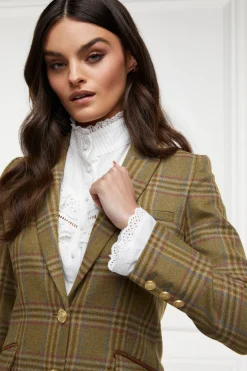 Holland Cooper Coats|Country Collection-Highgrove Coat Avebury Green Check