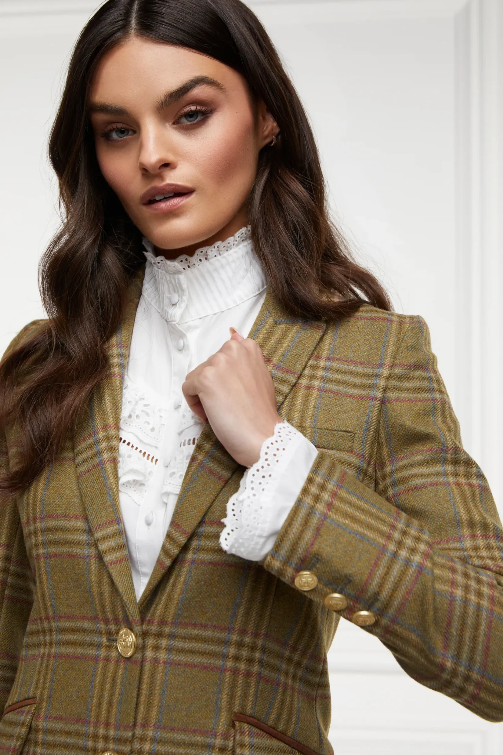 Holland Cooper Coats|Country Collection-Highgrove Coat Avebury Green Check