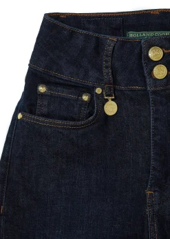 Holland Cooper Gifts For Her|Jeans-High Rise Flared Jean Deep Indigo