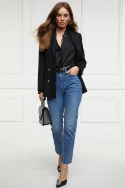 Holland Cooper Jeans|Wardrobe Staples-High Rise Slim Jean True Indigo