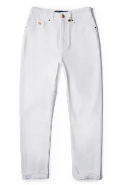 Holland Cooper Jeans|Wardrobe Staples-High Rise Slim Jean White
