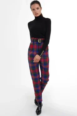 Holland Cooper Trousers|In Stock Tailoring-High Waisted Peg Trouser Macpherson