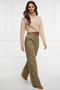 Holland Cooper Trousers|In Stock Tailoring-High Waisted Straight Trouser Leveret