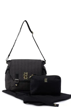 Holland Cooper Little Gifting|Shop By Collection-Hudson Changing Bag Grey Houndstooth