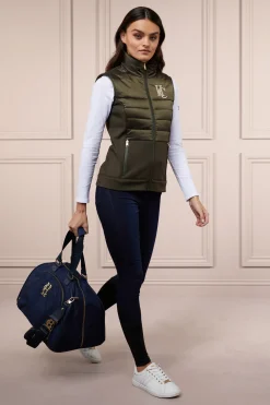 Holland Cooper Gilets|Shop By Product-Hybrid Gilet Khaki