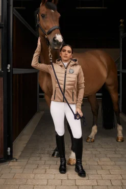 Holland Cooper Jackets|Shop By Product-Hybrid Shell Jacket Cappuccino