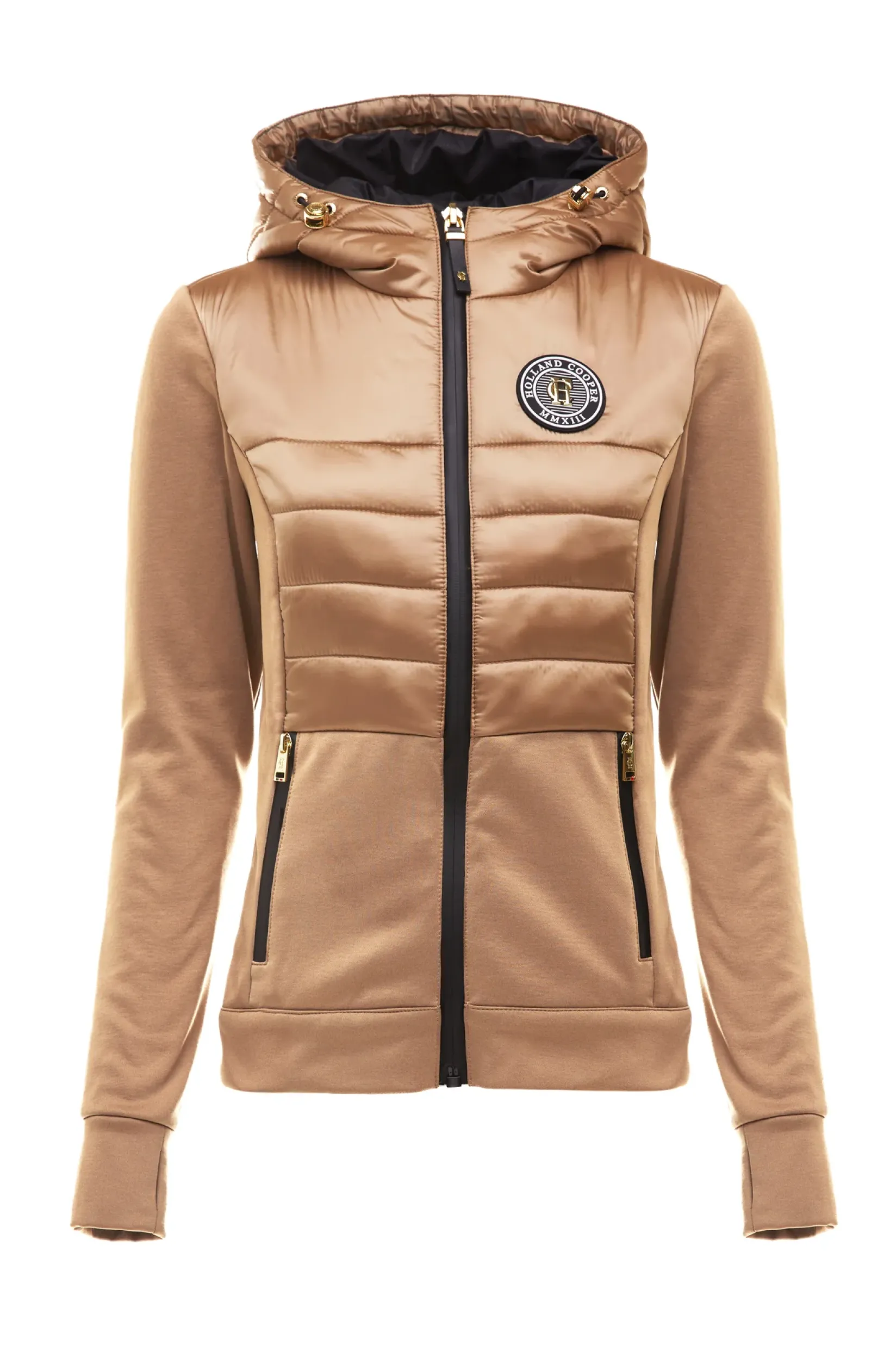 Holland Cooper Jackets|Shop By Product-Hybrid Shell Jacket Cappuccino