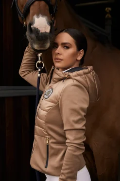 Holland Cooper Jackets|Shop By Product-Hybrid Shell Jacket Cappuccino