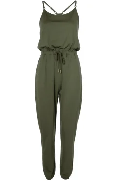 Holland Cooper Shop By Product|Jumpsuits-Iconic Jersey Jumpsuit Khaki