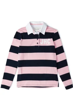 Holland Cooper Polo Shirts & Tees|Polo Shirts-JHC Sweatshirt Ink Navy Pale Pink